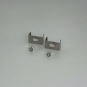 BARdolino Halterset V2A, 2 Montageclips + 2 Schrauben